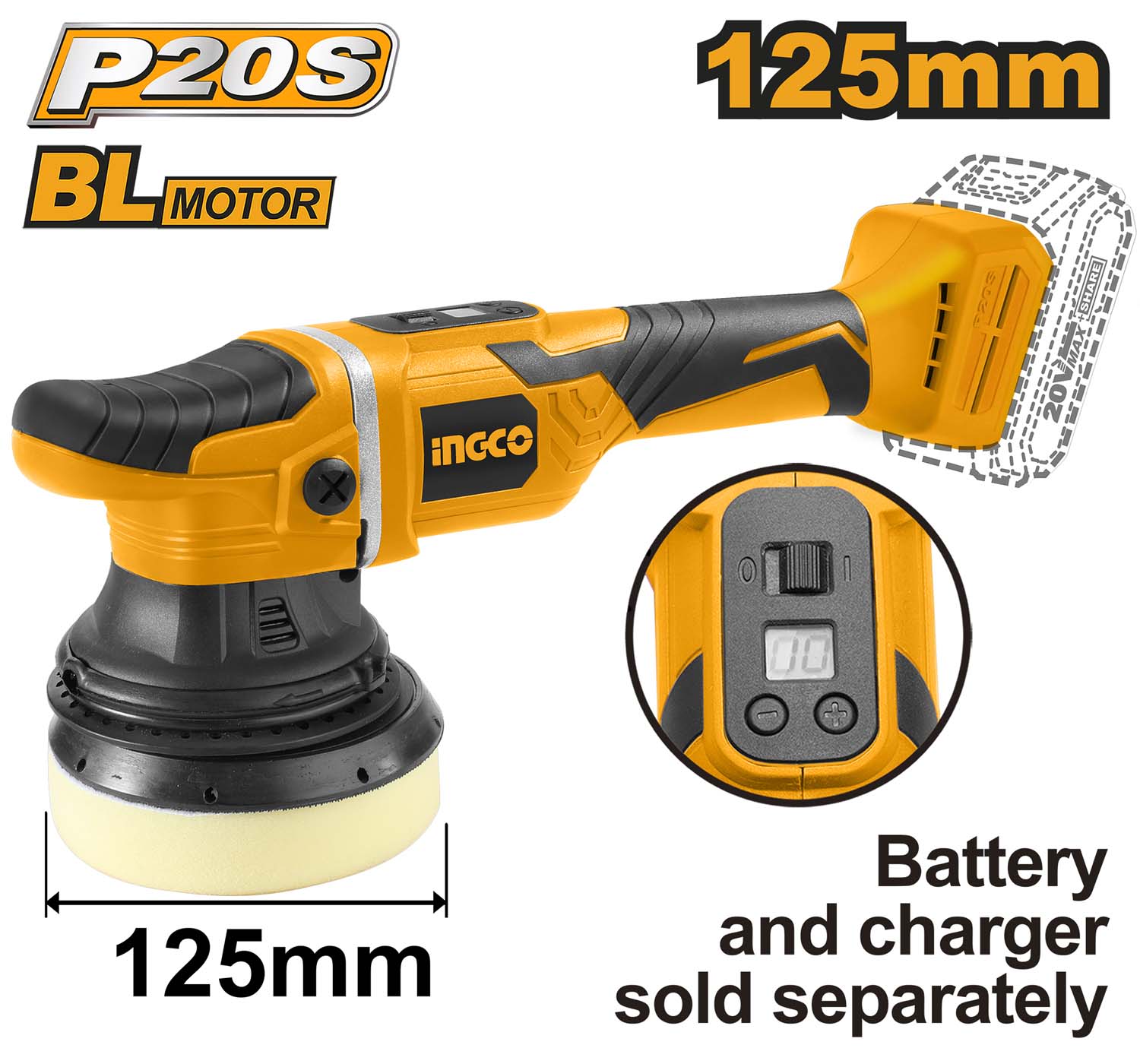 APLI2002 | Lithium-ion polisher