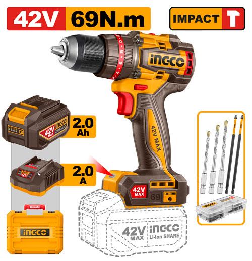 Compact Brushless Cordless Impact Drill