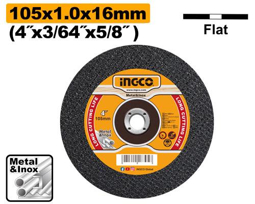 Abrasive metal cutting disc