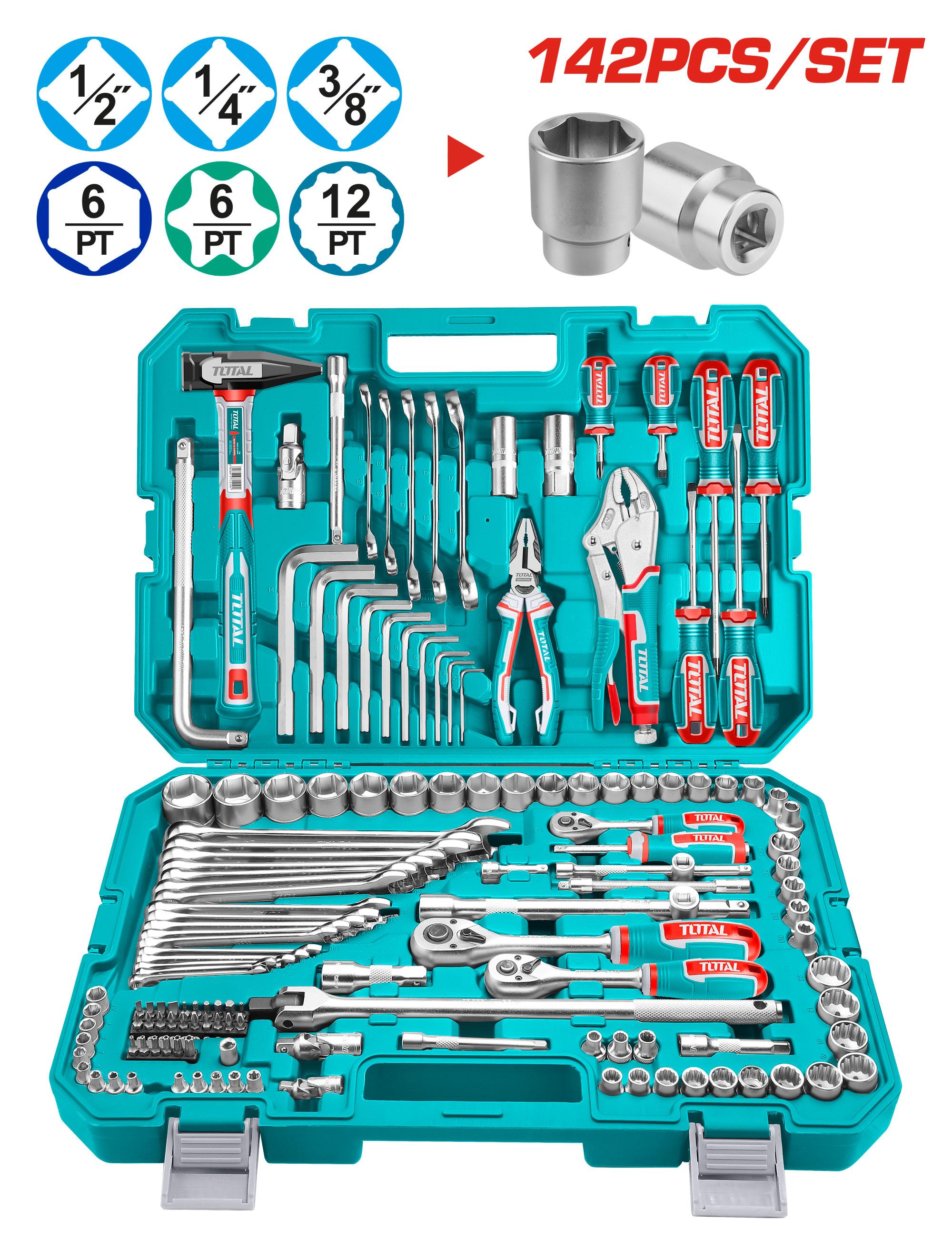 Hand tools 142 Pcs Combination tools set THKTHP21426 - TOTAL India